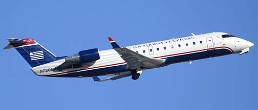 US Airways Bombardier CL-600-2B19 N7305V , December 23, 2010